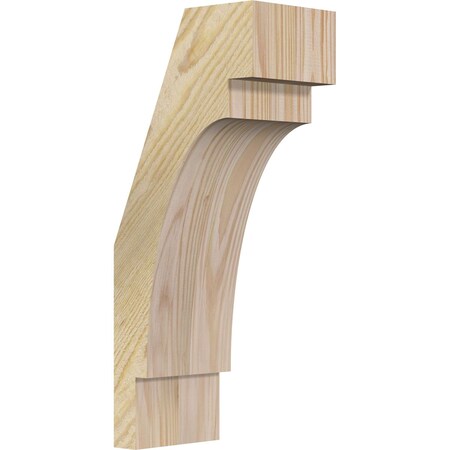 Ekena Millwork 4"W x 6"D x 14"H Merced Rough Sawn Knee Brace, Douglas Fir BRC04X06X14MRC00RDF